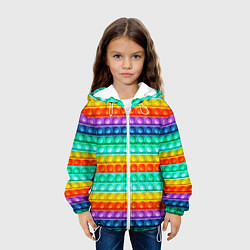 Куртка с капюшоном детская ПОП ИТ ANTI-STRESS, цвет: 3D-белый — фото 2