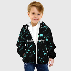 Куртка с капюшоном детская Smile Evereday - Улыбайся !, цвет: 3D-белый — фото 2