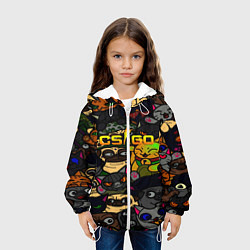 Куртка с капюшоном детская CS GO AWP SKIN, цвет: 3D-белый — фото 2