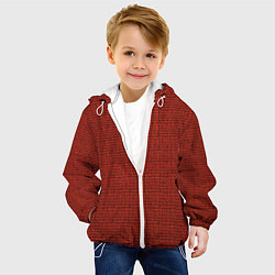 Куртка с капюшоном детская Красная вязь, цвет: 3D-белый — фото 2