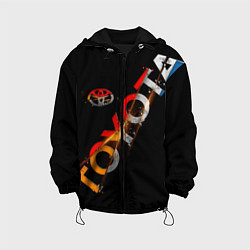 Куртка с капюшоном детская TOYOTA FRAGMENTS, цвет: 3D-черный