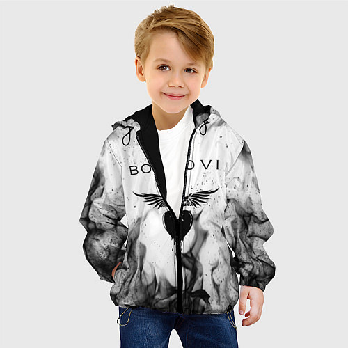 Детская куртка BON JOVI HEART СЕРДЦЕ / 3D-Черный – фото 4