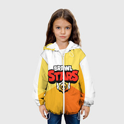 Куртка с капюшоном детская BRAWL STARS - БРАВЛ СТАРС, цвет: 3D-белый — фото 2