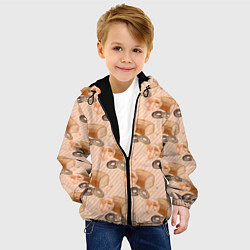 Куртка с капюшоном детская Хлебобулочные изделия, цвет: 3D-черный — фото 2