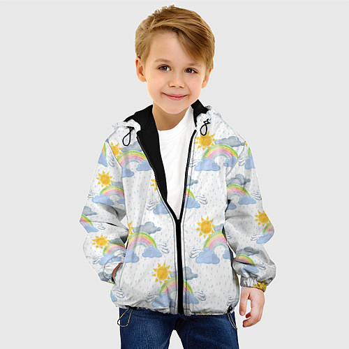 Детская куртка Погода / 3D-Черный – фото 4