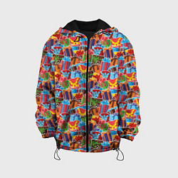 Куртка с капюшоном детская Подарки на Праздник, цвет: 3D-черный