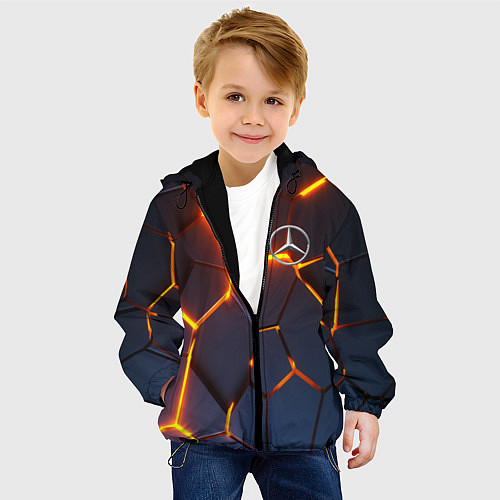 Детская куртка MERCEDES-BENZ AMG 3D ГЕОМЕТРИЯ / 3D-Черный – фото 4
