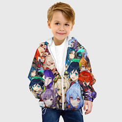 Куртка с капюшоном детская Genshin Impact - персонажи, цвет: 3D-белый — фото 2