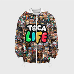 Куртка с капюшоном детская Toca Life, цвет: 3D-белый