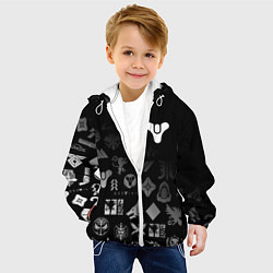 Куртка с капюшоном детская DESTINY LOGOBOMBING, цвет: 3D-белый — фото 2