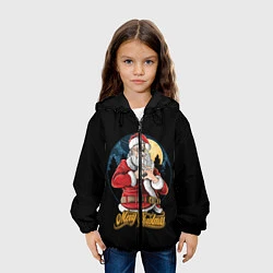 Куртка с капюшоном детская Дед Мороз с Любовью, цвет: 3D-черный — фото 2