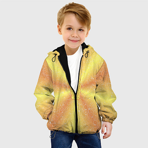 Детская куртка Коктейль на фоне АПВ 10 2 6 14 / 3D-Черный – фото 4