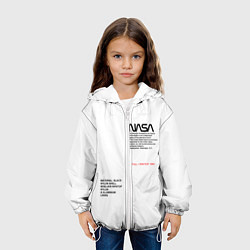 Куртка с капюшоном детская NASA БЕЛАЯ ФОРМА, цвет: 3D-белый — фото 2