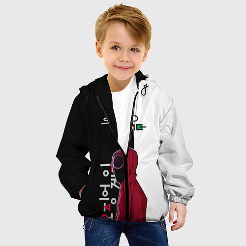 Детская куртка Игра в кальмара SG / 3D-Черный – фото 4