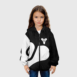 Куртка с капюшоном детская DESTINY 2 LOGO WHITE, цвет: 3D-черный — фото 2