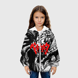 Куртка с капюшоном детская БЕРСЕРК РИСУНОК BERSERK, цвет: 3D-белый — фото 2