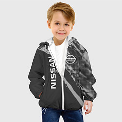 Куртка с капюшоном детская Nissan Car Ниссан, цвет: 3D-белый — фото 2