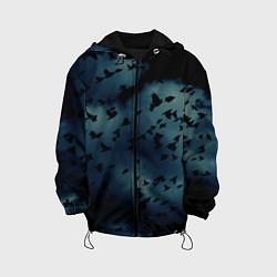 Куртка с капюшоном детская Flock of birds, цвет: 3D-черный