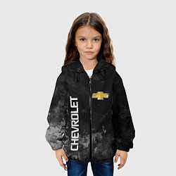 Куртка с капюшоном детская Chevrolet, gray, цвет: 3D-черный — фото 2