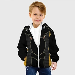Куртка с капюшоном детская КИБЕРНЕТИЧЕСКИЙ КОСТЮМ CYBER UNIFORM, цвет: 3D-белый — фото 2