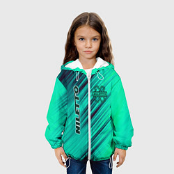 Куртка с капюшоном детская Нилетто Niletto лого, цвет: 3D-белый — фото 2