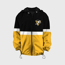 Куртка с капюшоном детская Питтсбург Пингвинз НХЛ, цвет: 3D-черный
