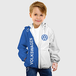 Куртка с капюшоном детская Volkswagen, ФОЛЬКСВАГЕН, цвет: 3D-белый — фото 2