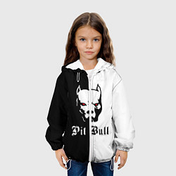 Куртка с капюшоном детская Pit Bull боец, цвет: 3D-белый — фото 2