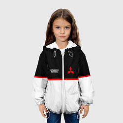 Куртка с капюшоном детская Mitsubushi Два цвета, цвет: 3D-белый — фото 2