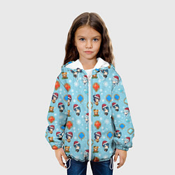Куртка с капюшоном детская Genshin Impact Pattern, цвет: 3D-белый — фото 2