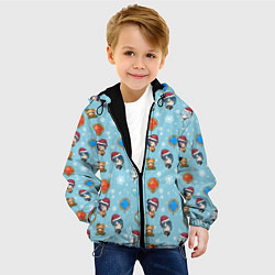 Куртка с капюшоном детская Genshin Impact Pattern, цвет: 3D-черный — фото 2