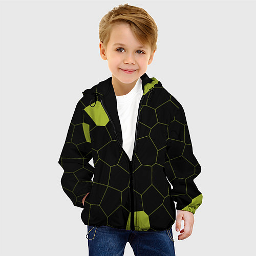 Детская куртка Кожа рептилии / 3D-Черный – фото 4