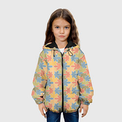Куртка с капюшоном детская Лисья в фоне, цвет: 3D-черный — фото 2