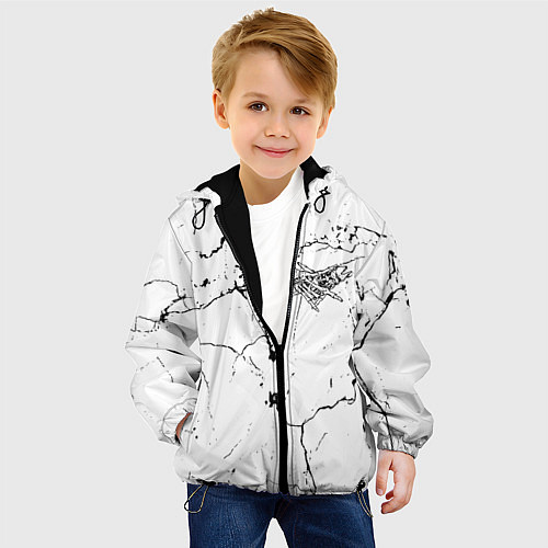 Детская куртка Velialsquad трещины, / 3D-Черный – фото 4