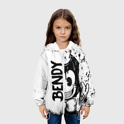 Куртка с капюшоном детская BENDY - БЕНДИ БРЫЗГИ КРАСКИ, цвет: 3D-белый — фото 2