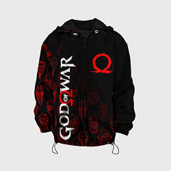 Куртка с капюшоном детская GOD OF WAR HEROES ГЕРОИ, цвет: 3D-черный