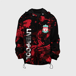 Куртка с капюшоном детская Ливерпуль, Liverpool, цвет: 3D-черный