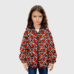 Куртка с капюшоном детская GEOMETRY DASH МНОГО ДЕМОНОВ, цвет: 3D-черный — фото 2
