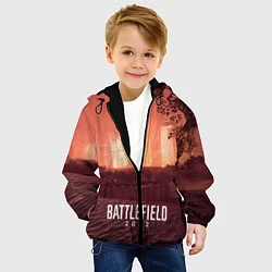 Куртка с капюшоном детская Battlefield 2042 - Песочные часы, цвет: 3D-черный — фото 2