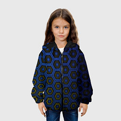 Куртка с капюшоном детская Ячейки памяти, цвет: 3D-черный — фото 2