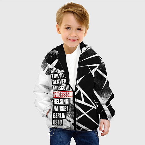 Детская куртка LA CASA DE PAPEL БУМАЖНЫЙ / 3D-Черный – фото 4