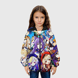 Куртка с капюшоном детская ГЕРОИ ИГРЫ GENSHIN IMPACT, цвет: 3D-черный — фото 2