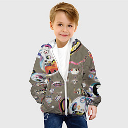 Куртка с капюшоном детская Арт Монстров, цвет: 3D-белый — фото 2