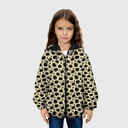 Куртка с капюшоном детская Шкура Леопарда Leopard, цвет: 3D-черный — фото 2
