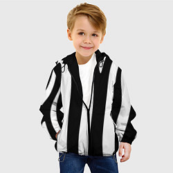 Куртка с капюшоном детская ZeBRO, цвет: 3D-черный — фото 2
