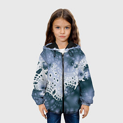 Куртка с капюшоном детская Коллекция Journey Синий 592-1, цвет: 3D-черный — фото 2
