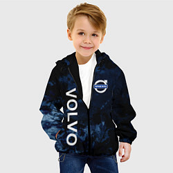 Куртка с капюшоном детская VOLVO, ВОЛЬВО ЧЕРНО СИНИЙ, цвет: 3D-черный — фото 2