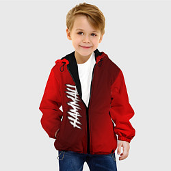 Куртка с капюшоном детская HAMMALI градиент, цвет: 3D-черный — фото 2