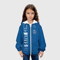 Куртка с капюшоном детская PSG PARIS SAINT GERMAIN WHITE LINE SPORT, цвет: 3D-белый — фото 2
