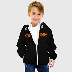 Куртка с капюшоном детская Офлайнoffline, цвет: 3D-белый — фото 2